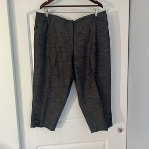 Counterparts Gray Capri Dress Pants 18